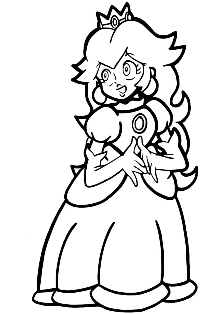 Princess Peach Bilde fargelegging
