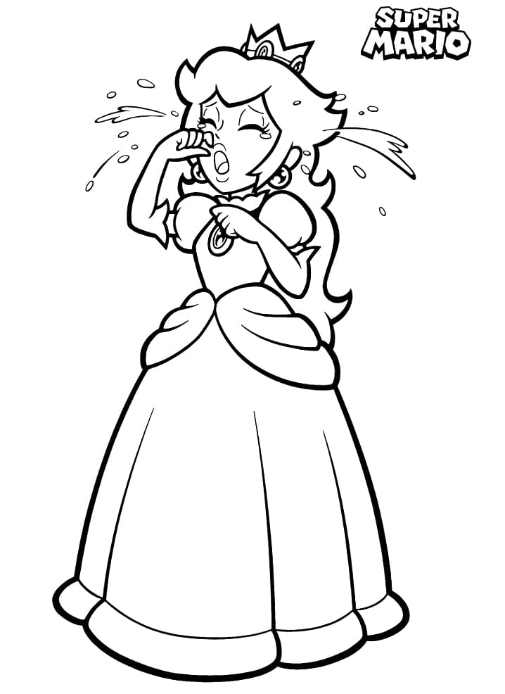 Princess Peach Fargeleggbar for Barn fargelegging
