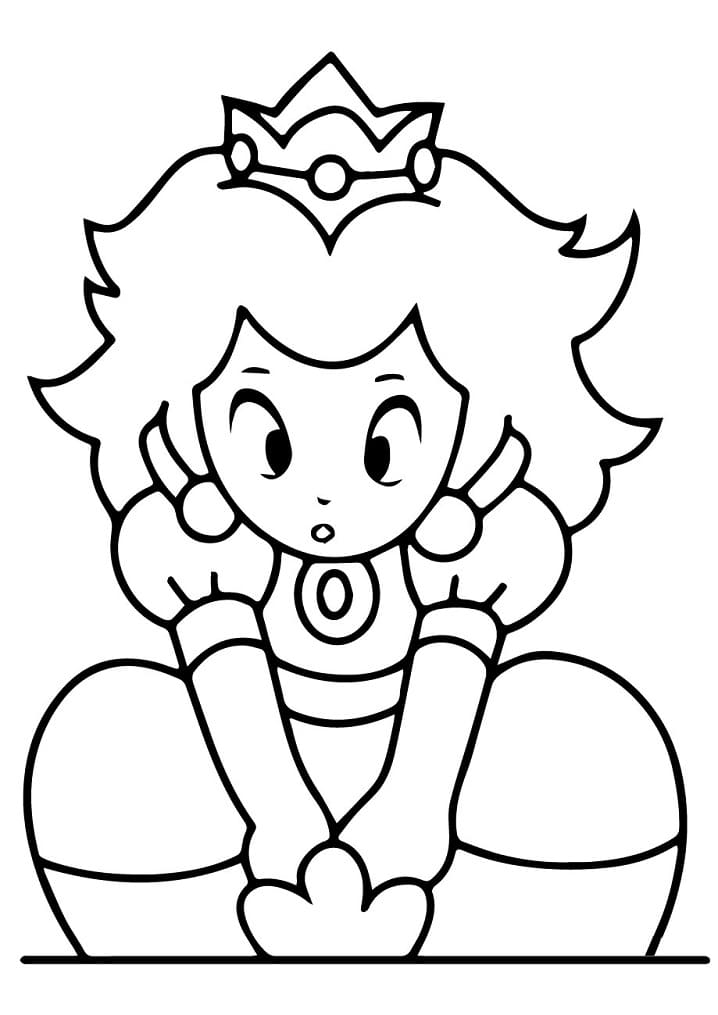 Princess Peach Gratis for Barn fargelegging