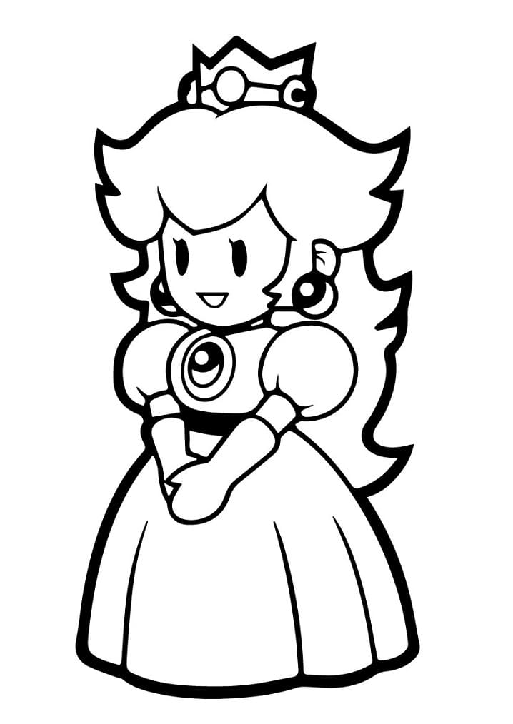 Princess Peach for Barn fargelegging