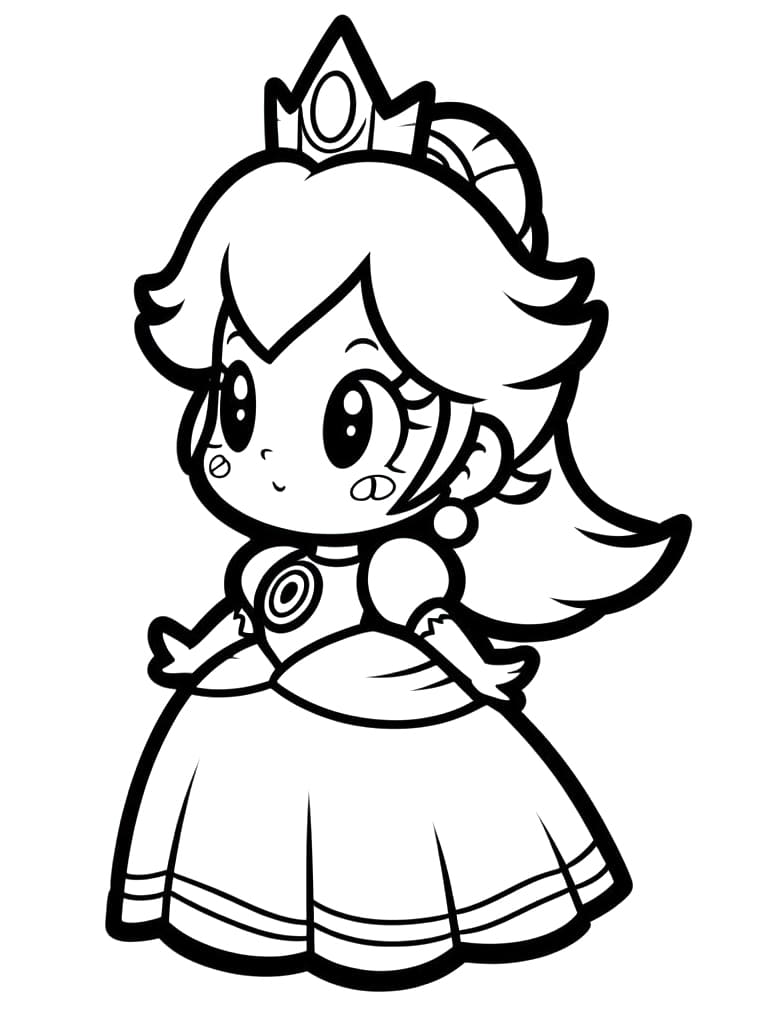 Princess Peach for Gratis fargelegging