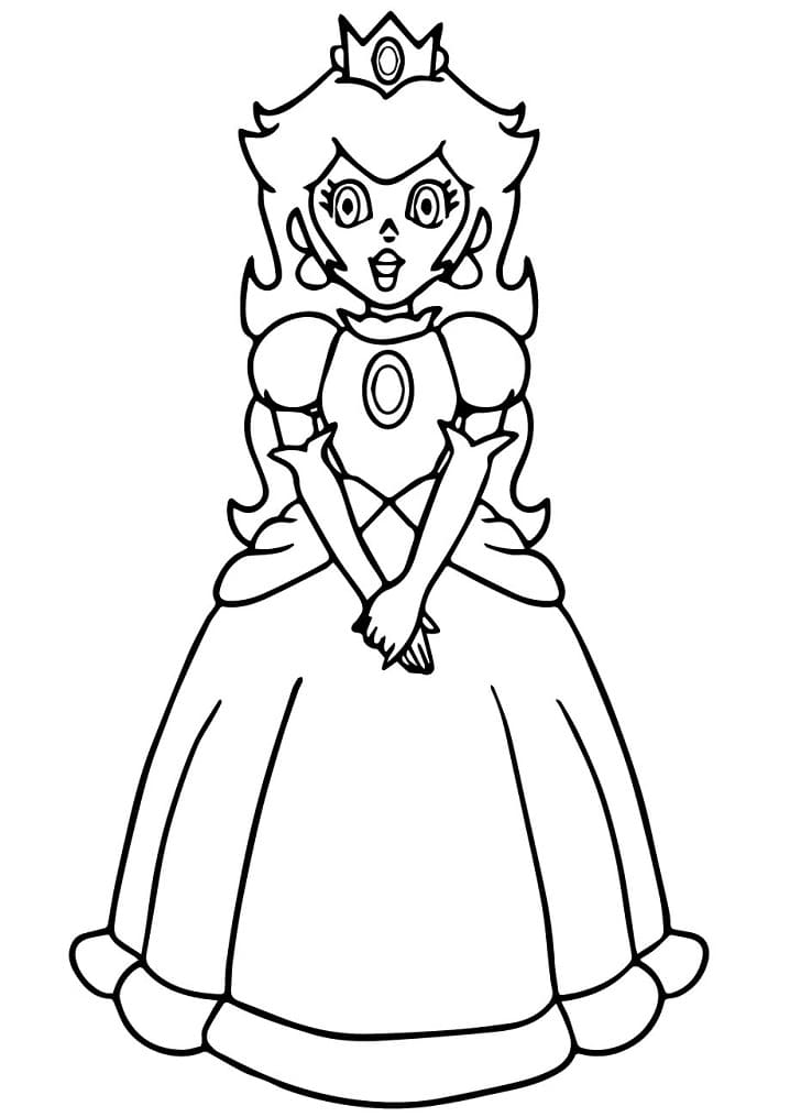 Princess Peach til Fargelegging fargelegging