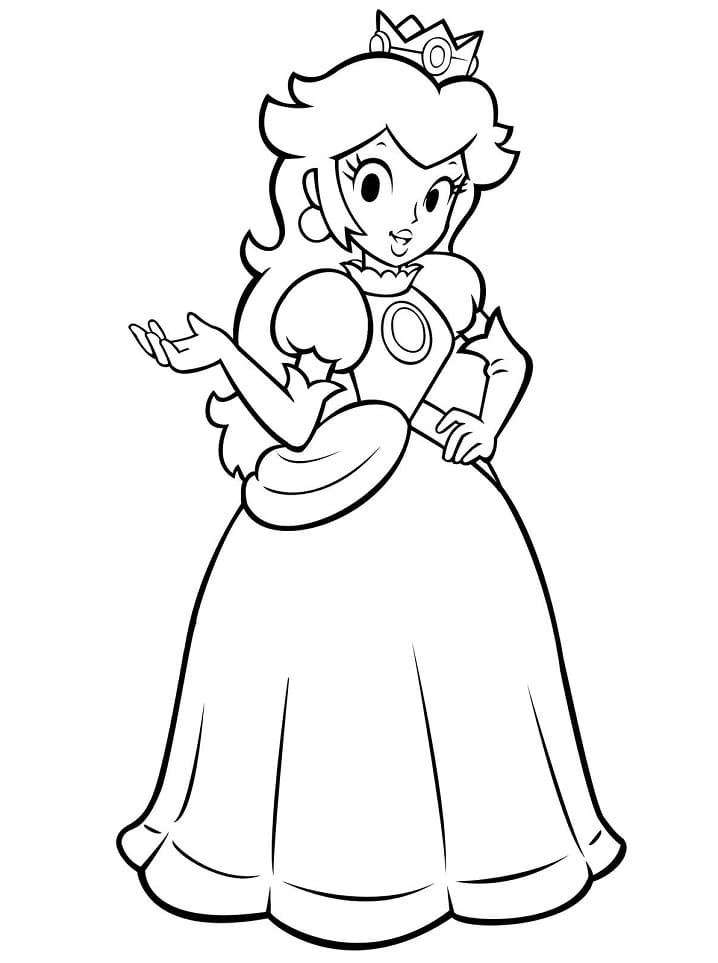 Prinsesse Peach (1) fargelegging