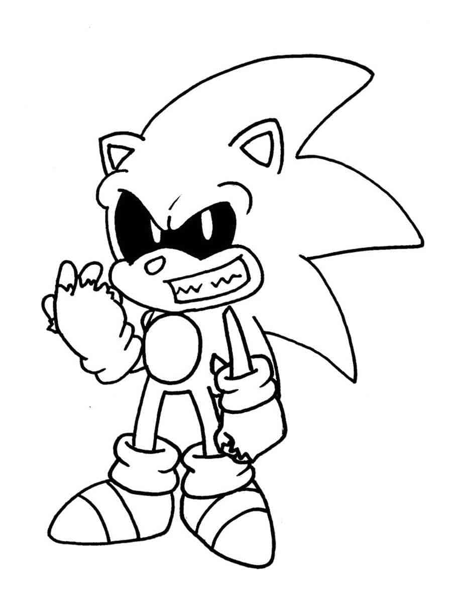Sonic Exe Gratis fargelegging