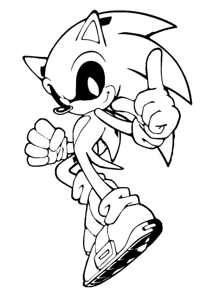 Sonic Exe for 2-åringer fargelegging