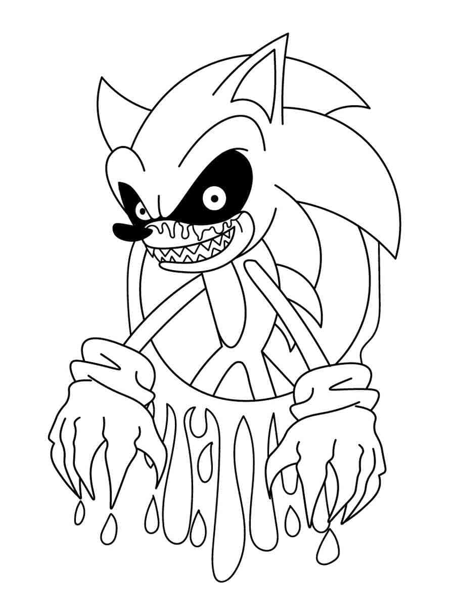 Sonic Exe for Barn fargelegging