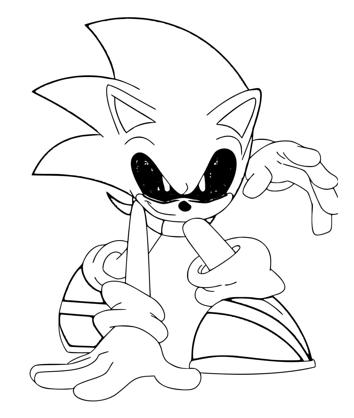 Sonic Exe til Fargelegging fargelegging