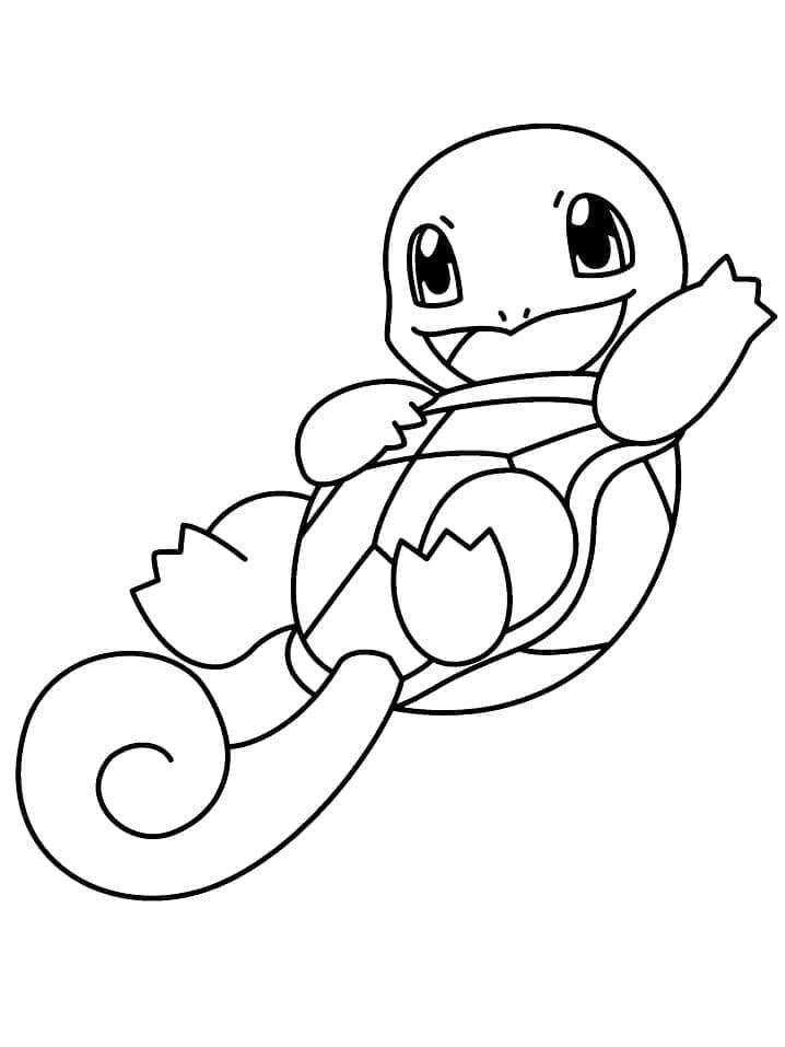 Squirtle Pokémon fargelegging
