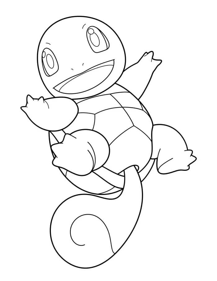 Squirtle Utskrivbar Gratis fargelegging