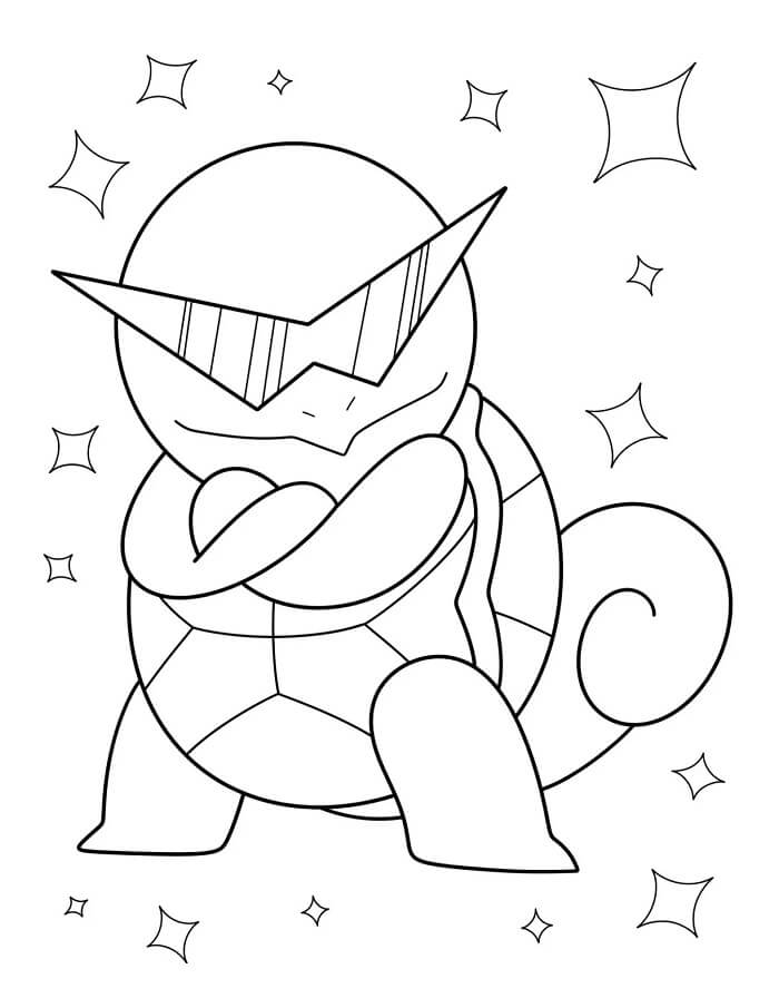 Squirtle for 1-åringer fargelegging