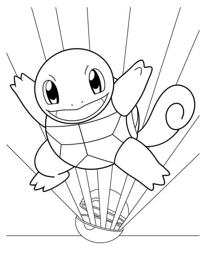 Squirtle for 3-åringer fargelegging