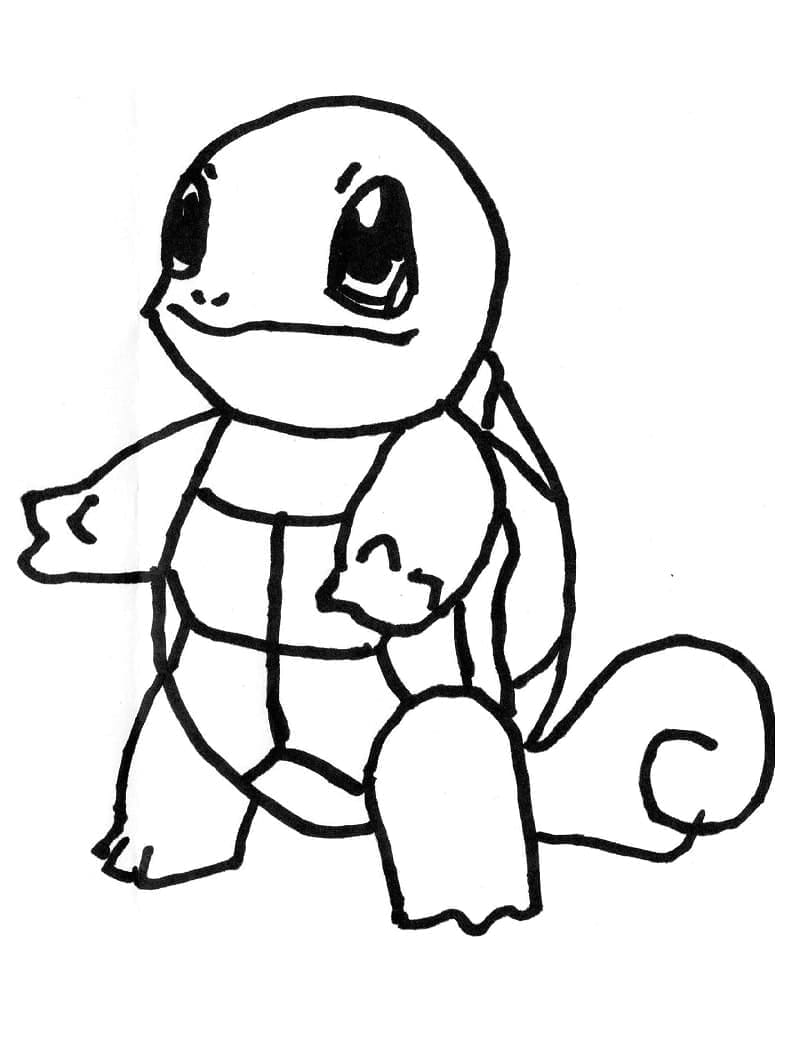 Squirtle til Utskrift fargelegging