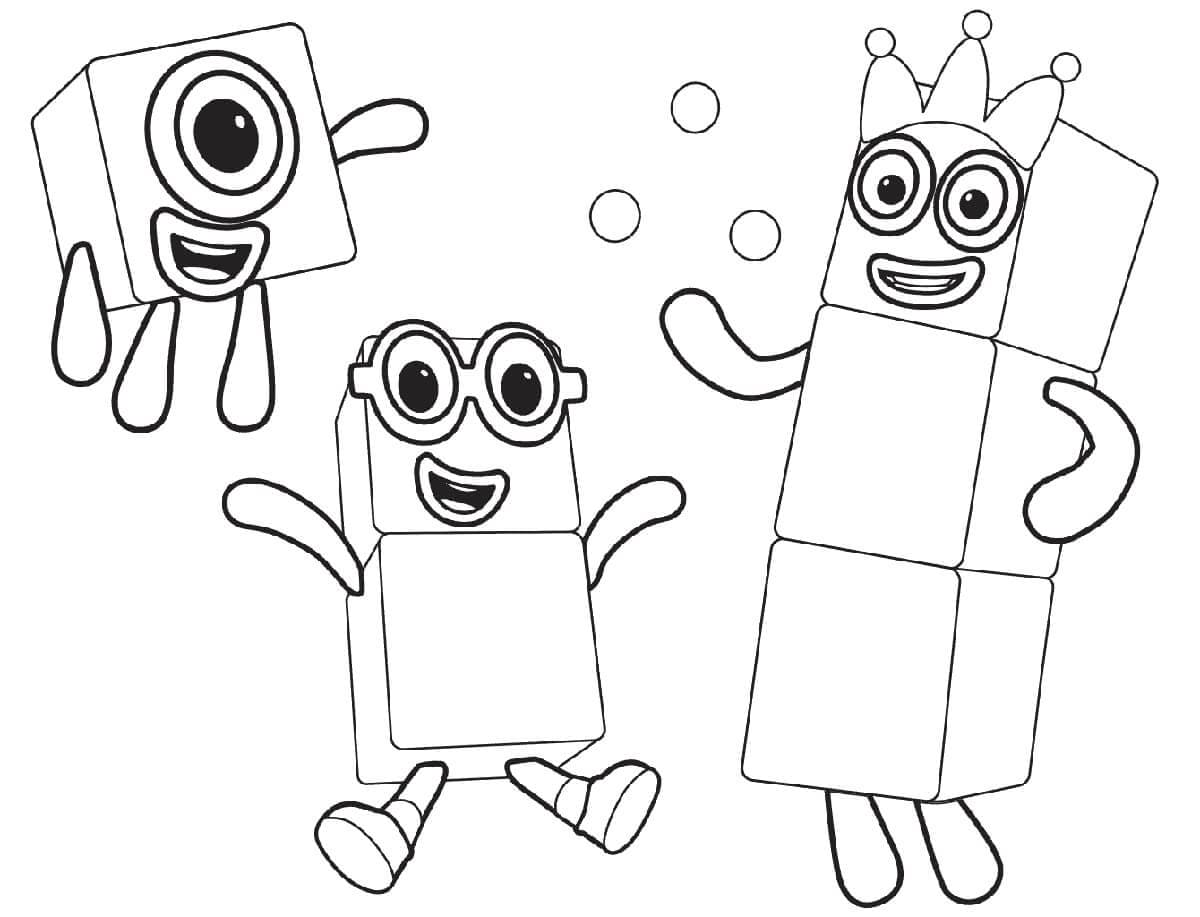 Numberblocks fargelegging