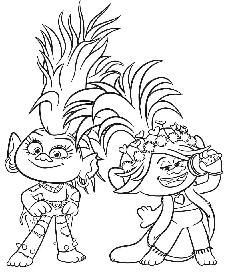 Trolls Fargelegging for Barn fargelegging