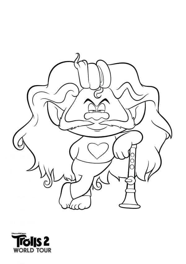 Trolls for 1-årige Barn fargelegging