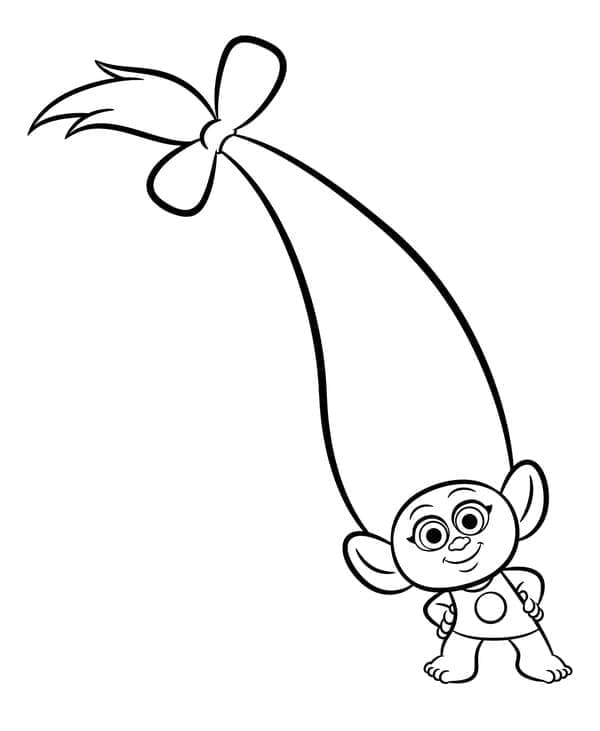 Trolls for 3-årige Barn fargelegging