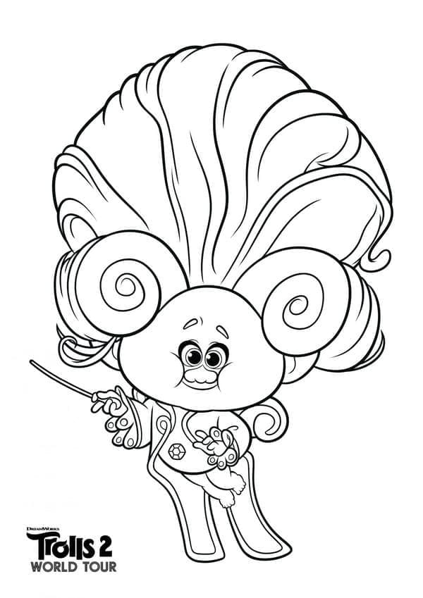 Trolls for 4-årige Barn fargelegging