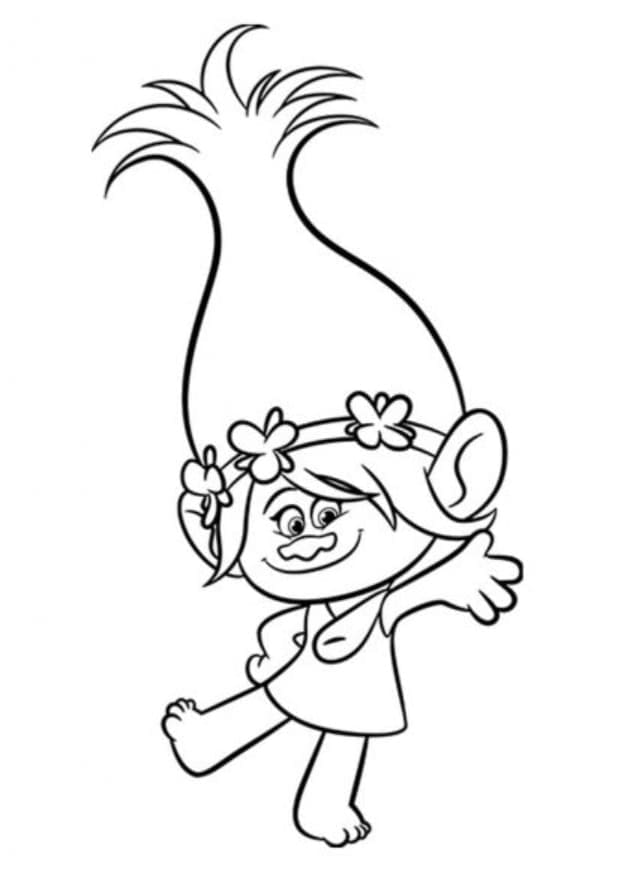 Trolls for 6-årige Barn fargelegging