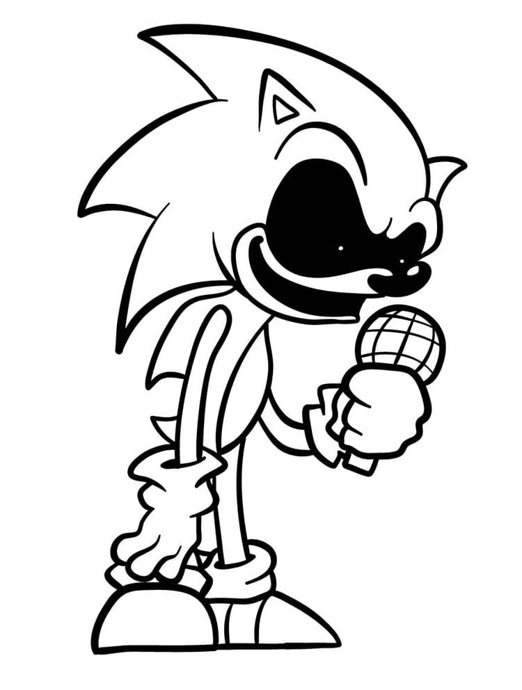 Utskrivbar Gratis Sonic Exe fargelegging