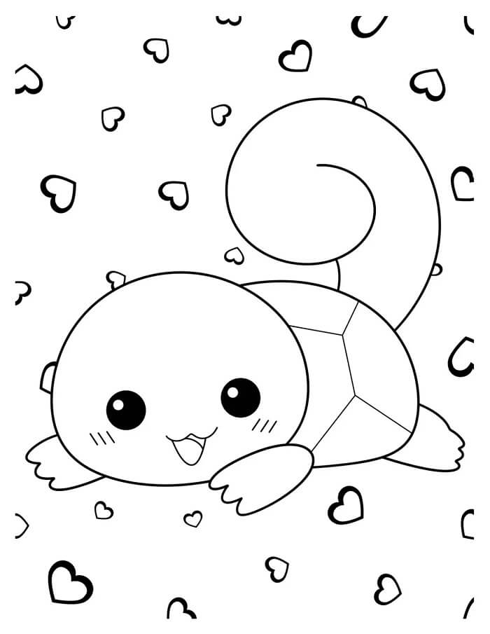 Utskrivbar Gratis Squirtle fargelegging