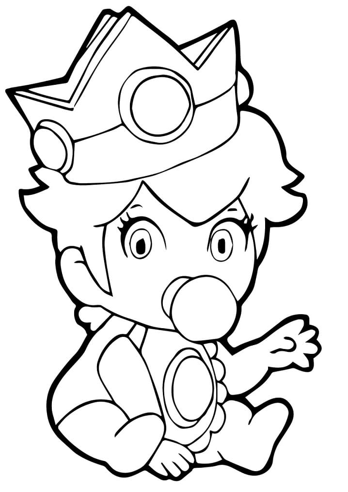 Utskrivbar Princess Peach Bilde fargelegging