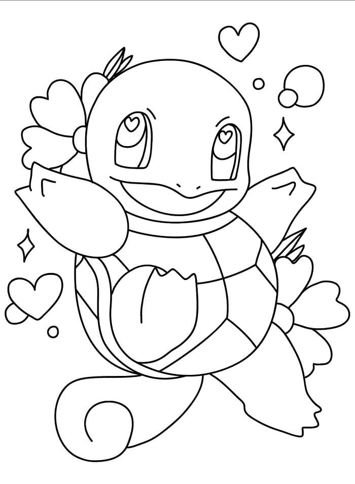 Utskrivbar Squirtle Bilde fargelegging