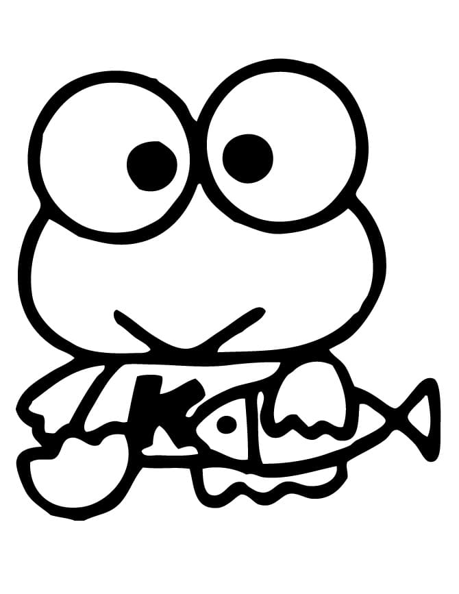 Utskrivbar gratis Keroppi fargelegging