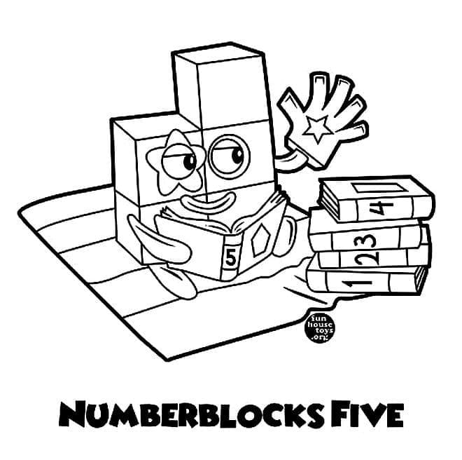 Utskrivbart Gratis Numberblocks fargelegging