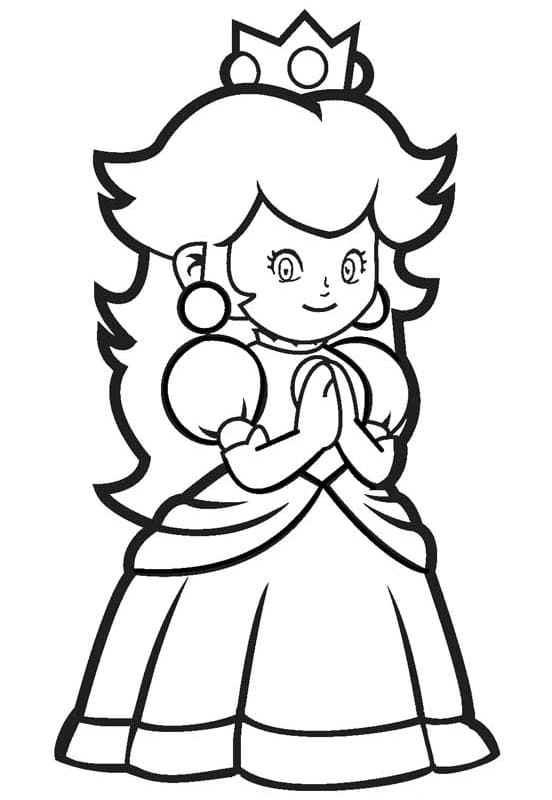 Vakker Princess Peach fargelegging