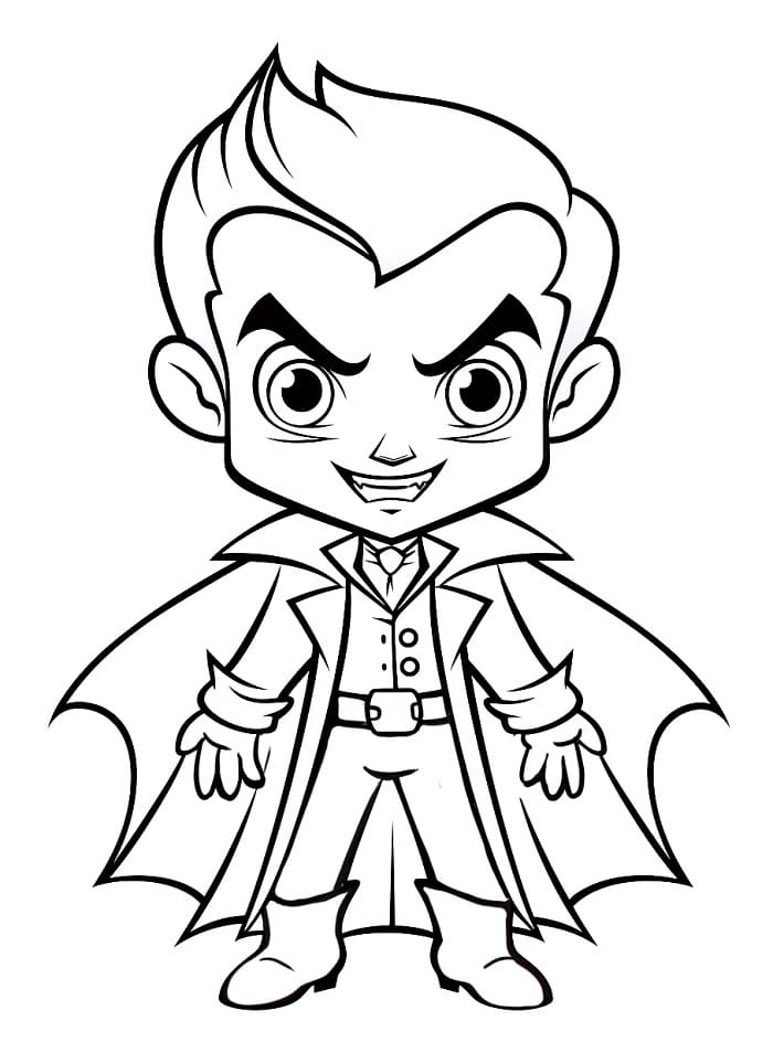 Vampyr Halloween fargelegging
