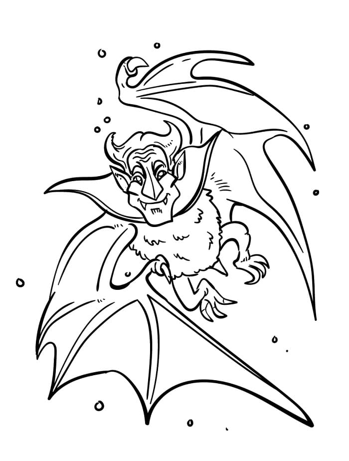 Vampyr Utskrift fargelegging