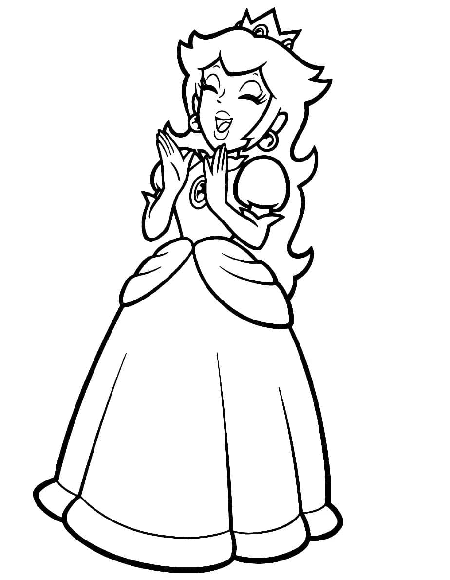 Vennlig Princess Peach fargelegging