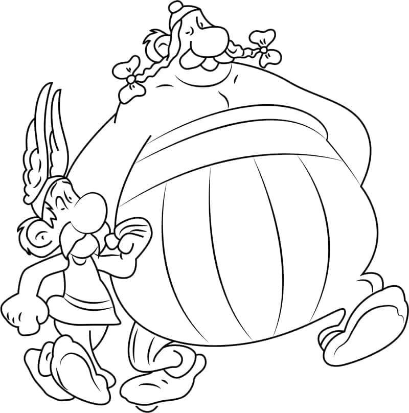 Asterix for 3-årige Barn fargelegging