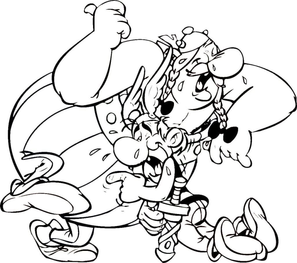 Asterix Gratis Utskrivbar fargelegging