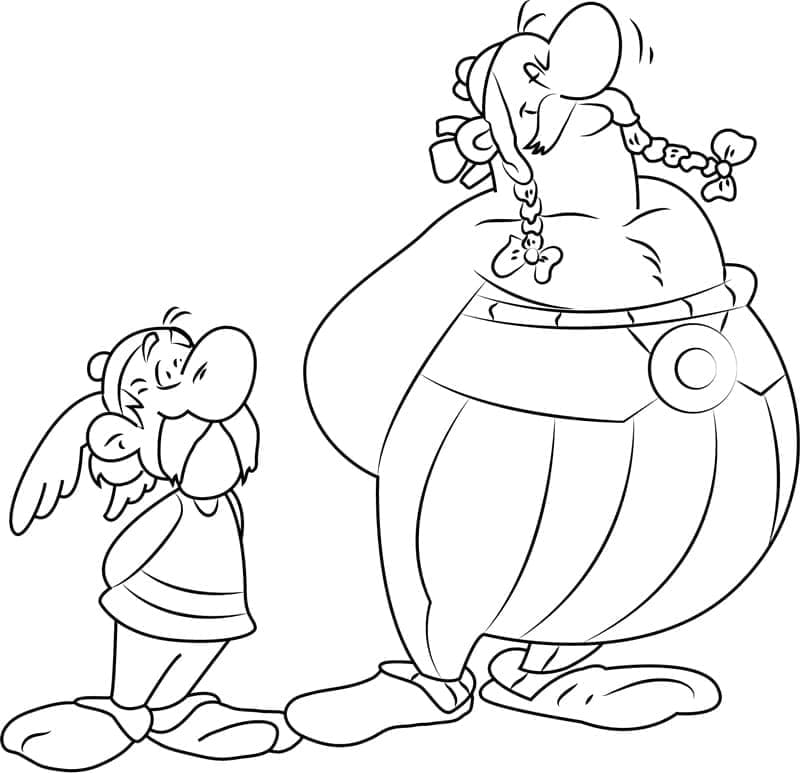 Asterix Utskrivbar Gratis fargelegging