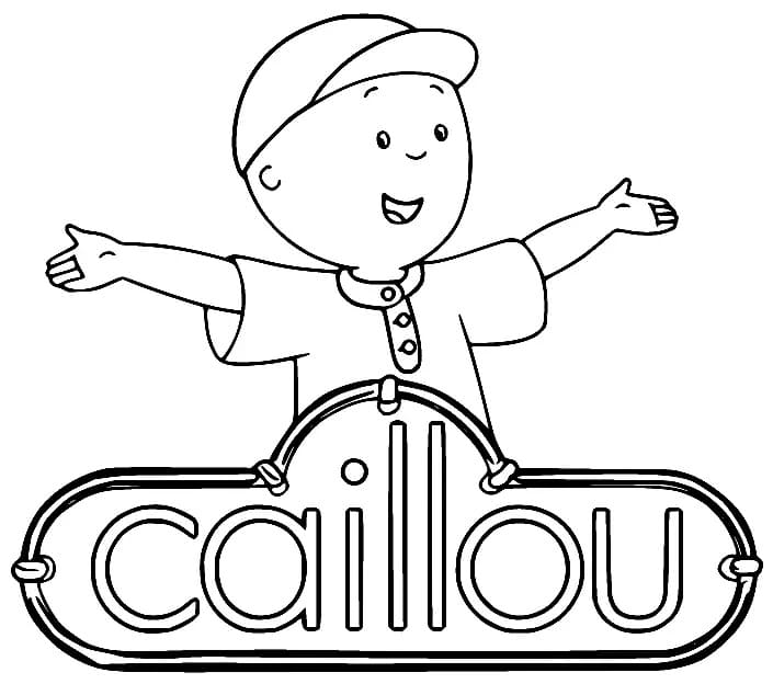 Bedårende Caillou fargelegging