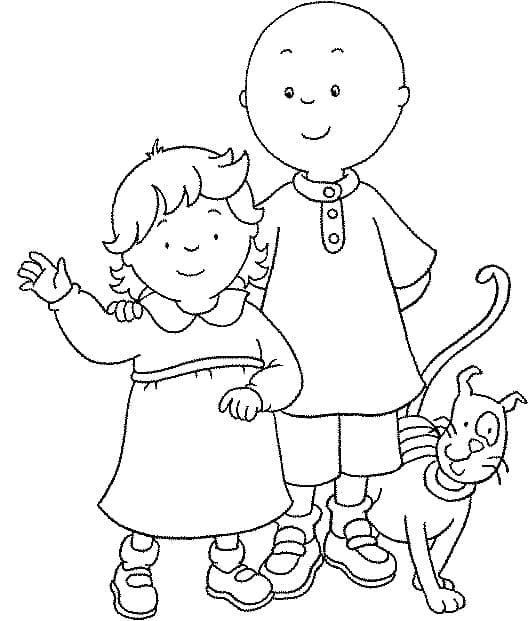 Caillou (2) fargelegging