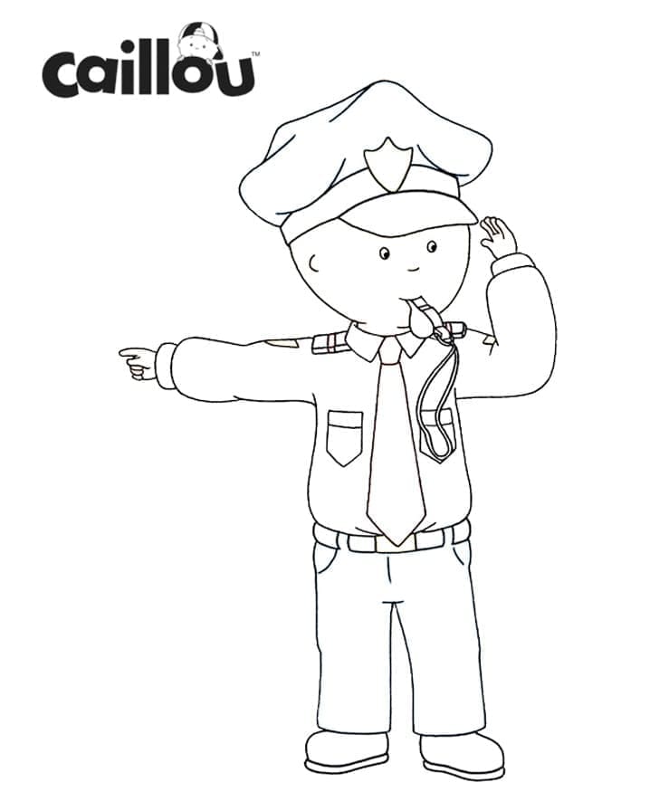 Caillou (3) fargelegging