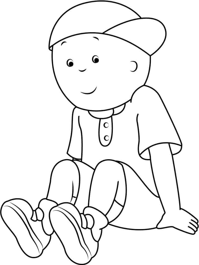 Caillou Fargelegging for Barn fargelegging