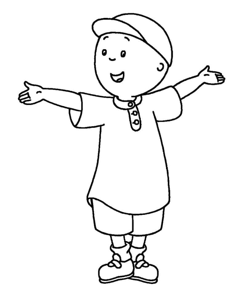 Caillou Gratis Bilde fargelegging