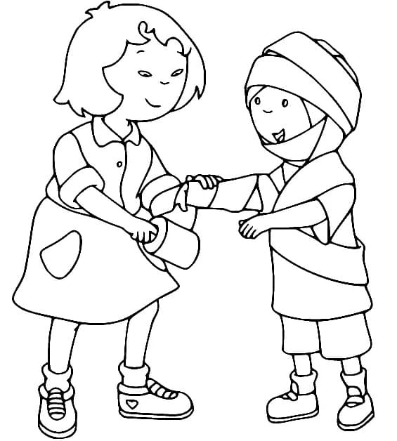 Caillou Gratis Utskrivbar fargelegging