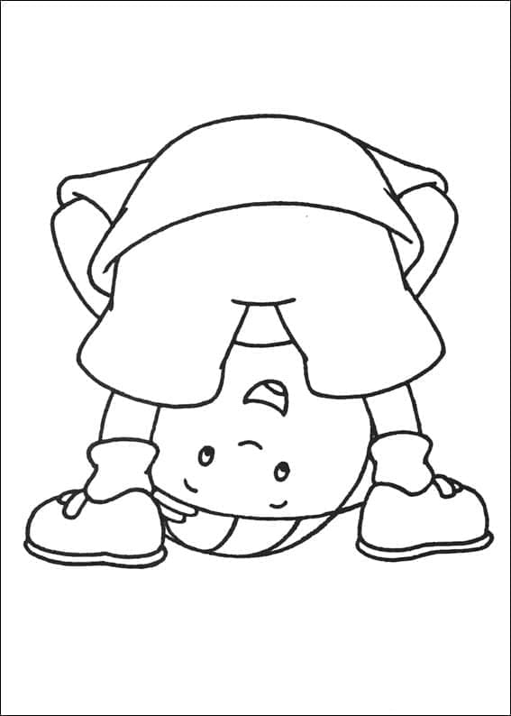Caillou Tegnefilm fargelegging