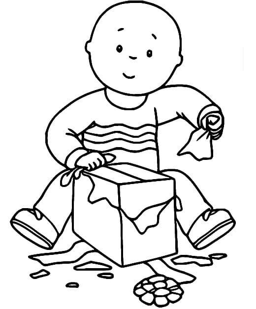 Caillou til Utskrift fargelegging