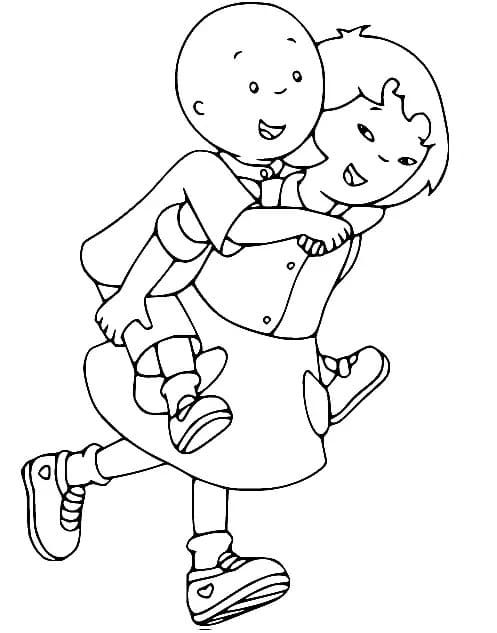 Caillou Utskrivbar fargelegging