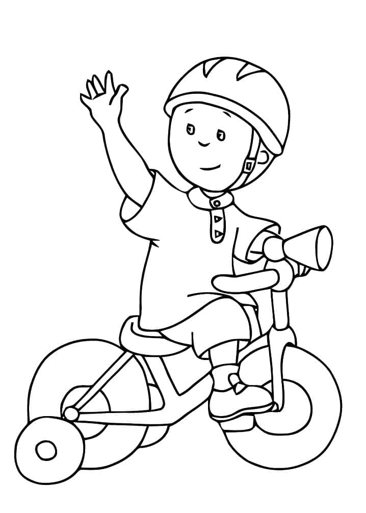 Caillou Utskrivbar Gratis fargelegging