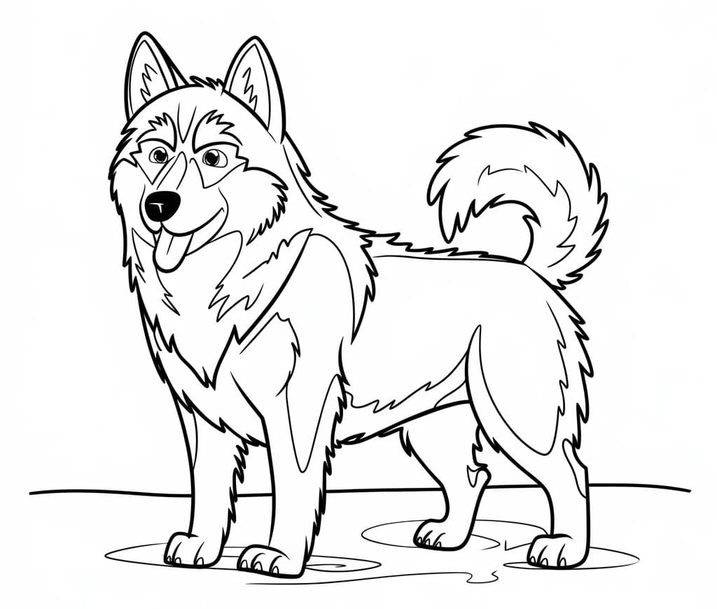 Dyr Husky fargelegging