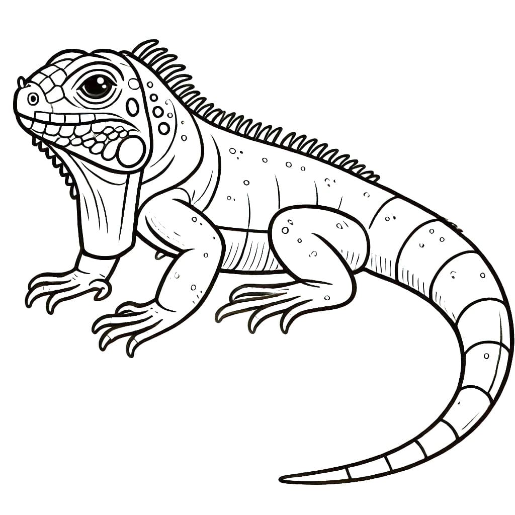 Dyr Iguana fargelegging