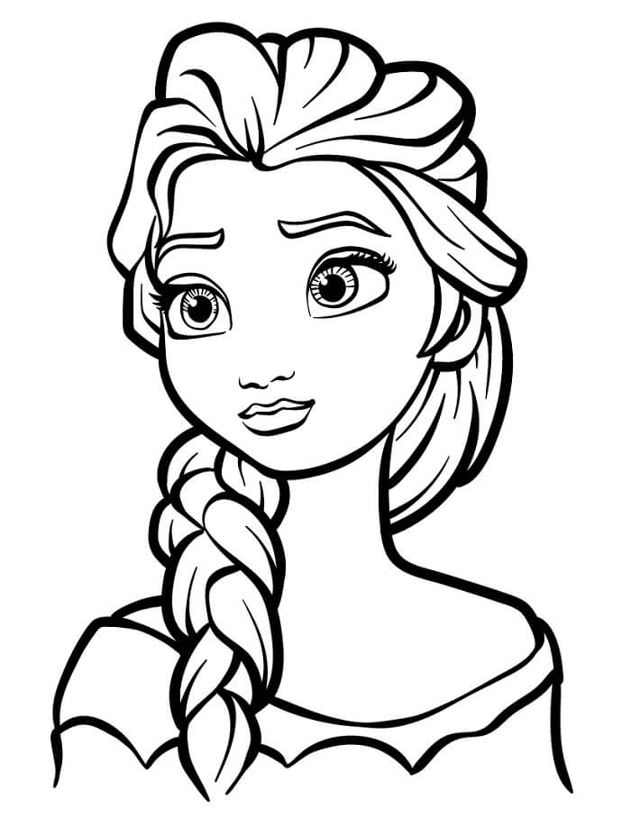 Elsa for Barn fargelegging