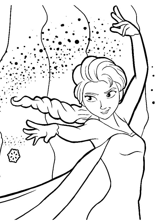 Elsa for Gratis fargelegging
