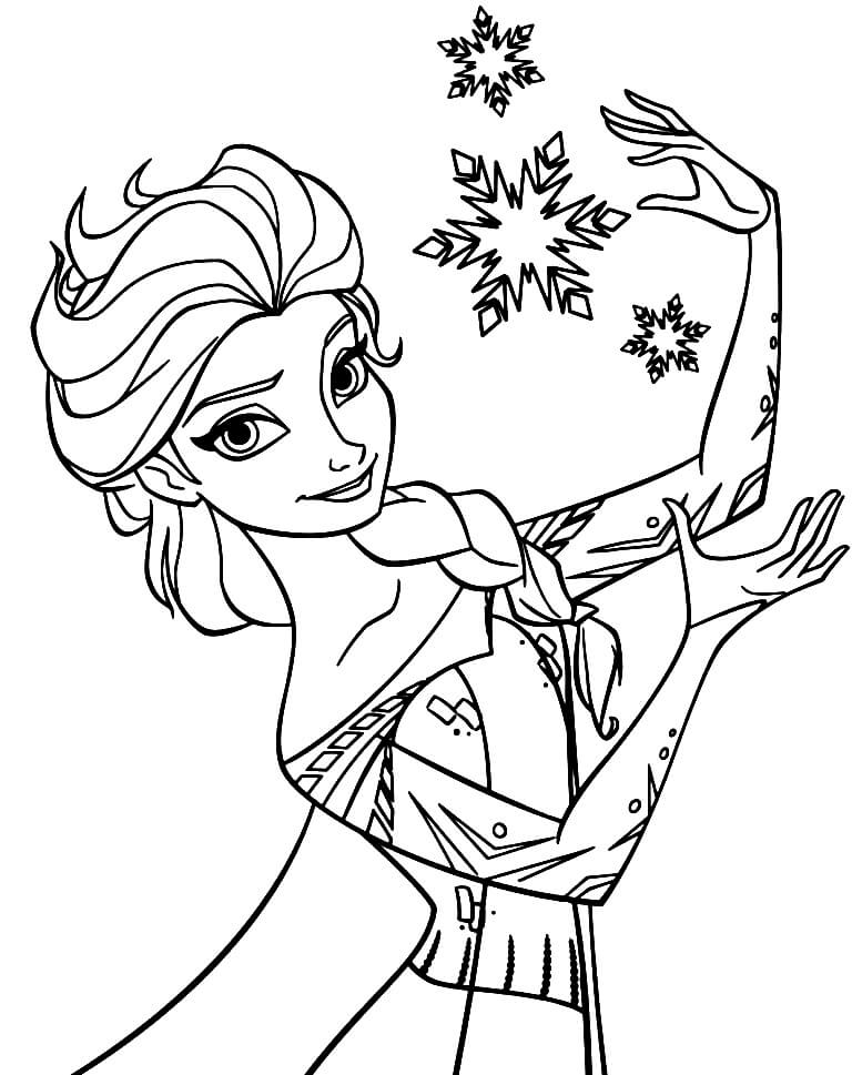 Elsa Gratis fargelegging
